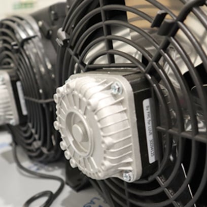 Refrigeration fan motors