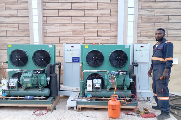 Industrial cold storage facility